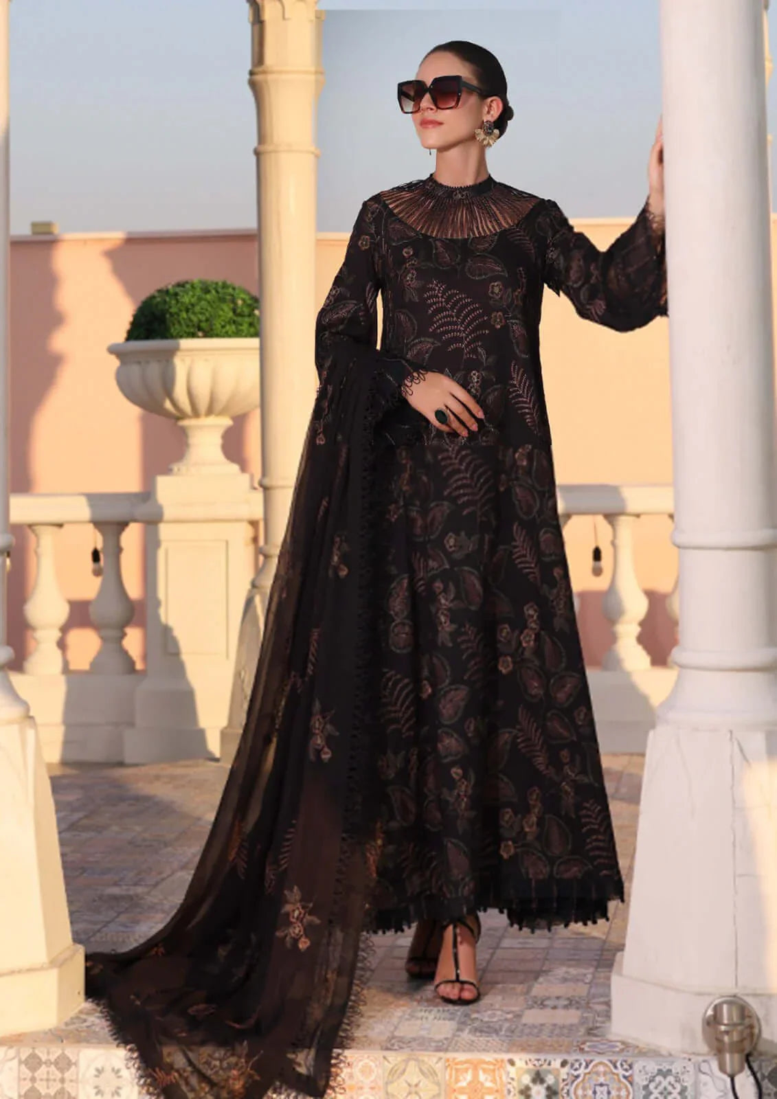 Dhanak 3PC Embroidered Q0347