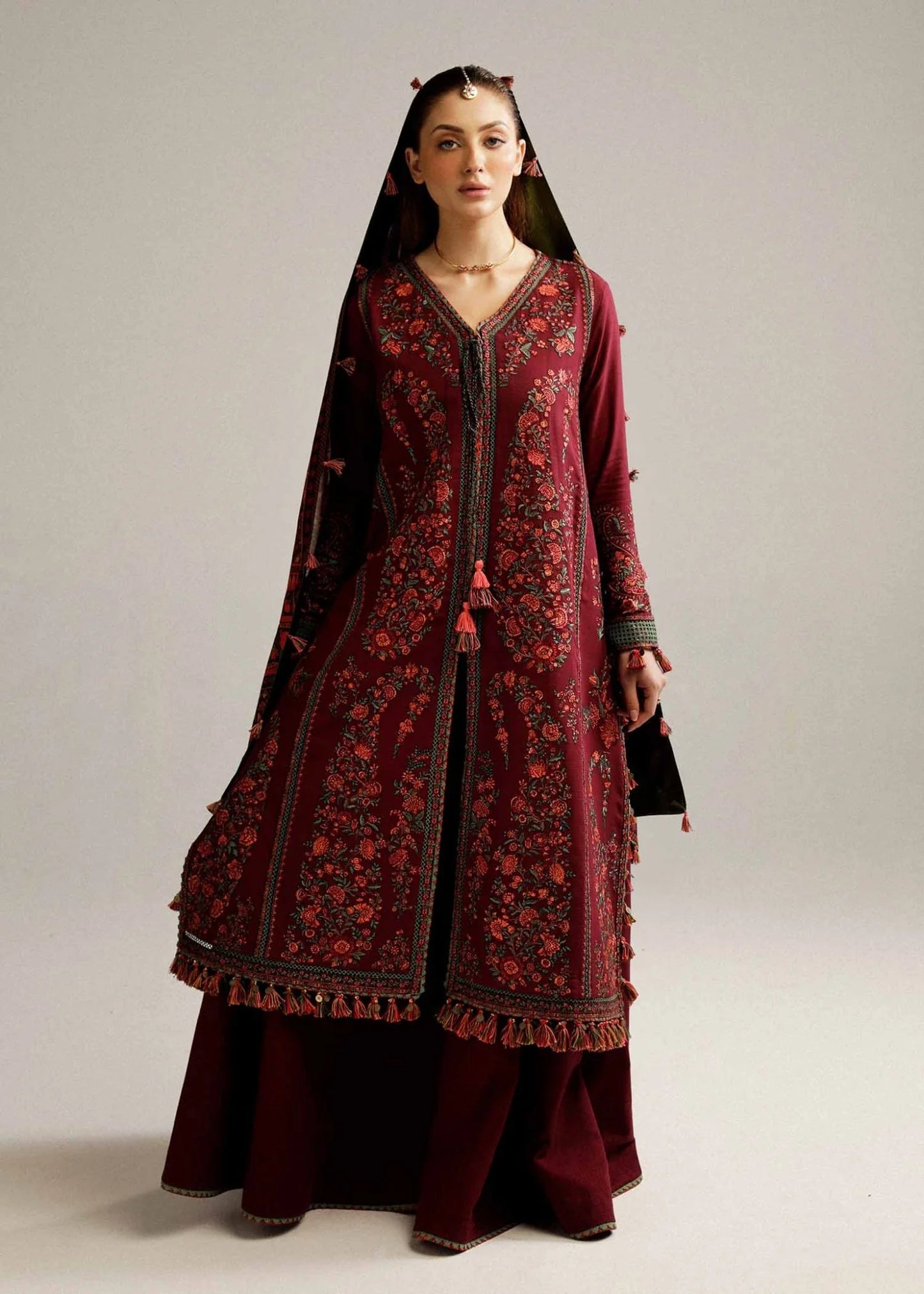 Dhanak 3PC Embroidered HR-730
