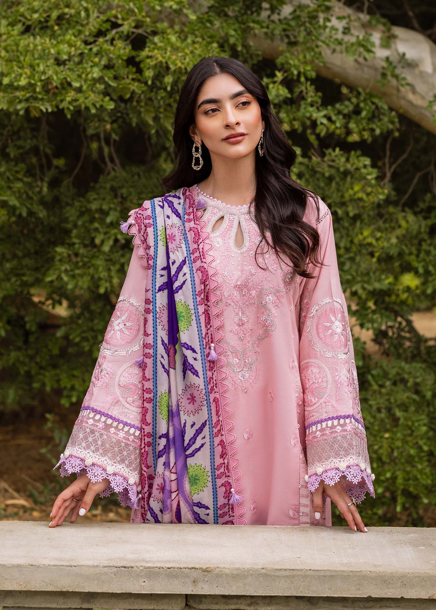 Dhanak 3PC Embroidered Q0271