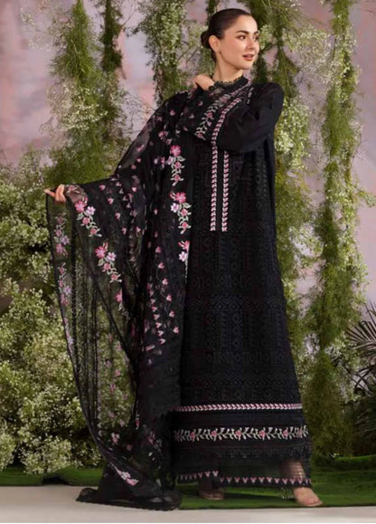 Dhanak -3PC Embroidered Shirt With Organza Embroidered Dupatta-3284 - QQ