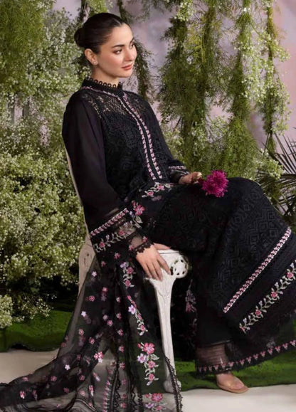 Dhanak -3PC Embroidered Shirt With Organza Embroidered Dupatta-3284 - QQ