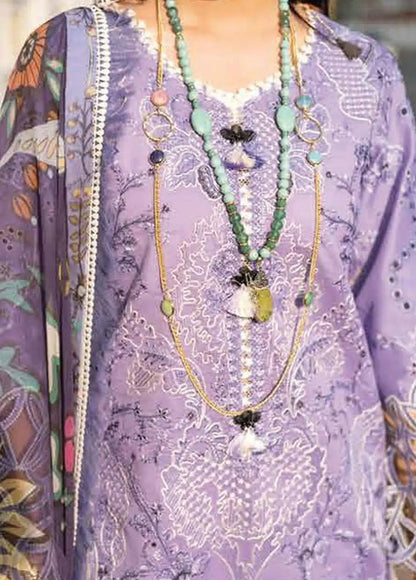 Dhanak-3PC Embroidered Shirt with Digital Printed Wool Shawl -362 - QQ
