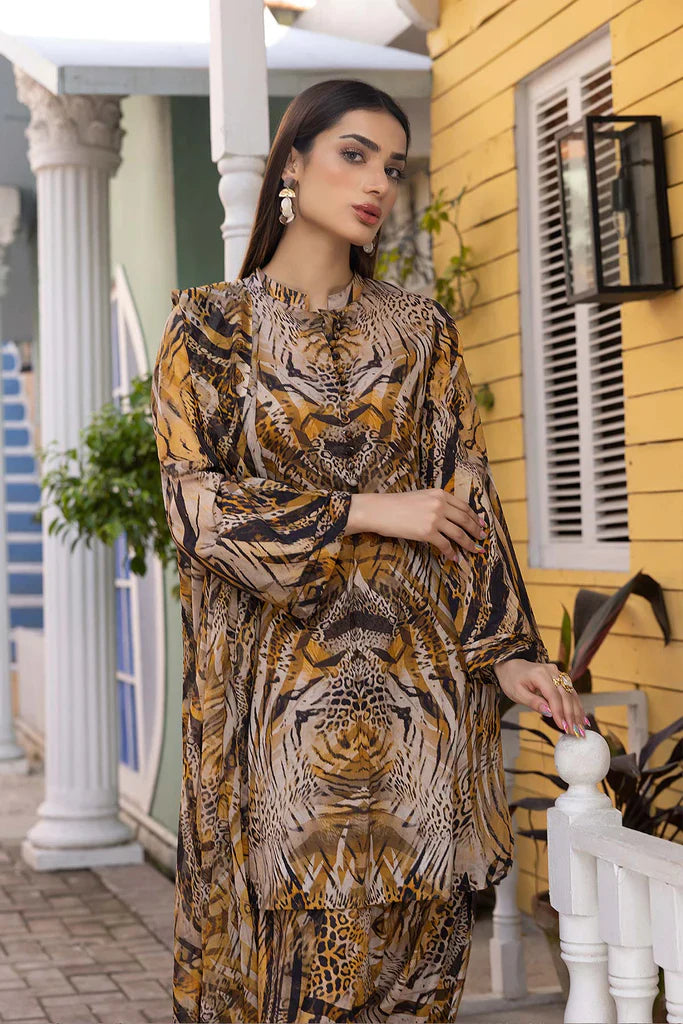 Charizma 3Pcs Digital Lawn Printed Q635