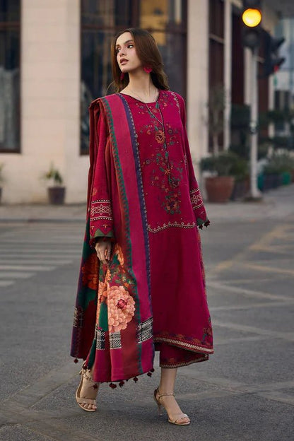 Lawn-3PC Embroidered Shirt with Digital Printed Jacquard Dupatta-5069 - QQ