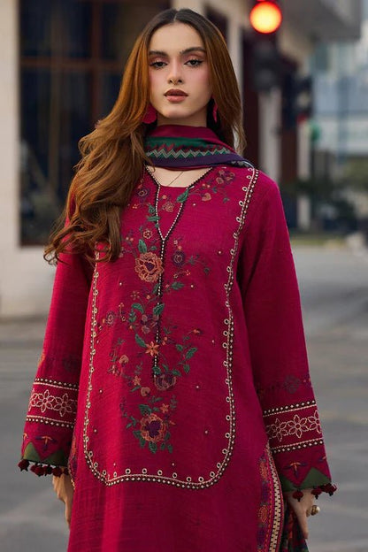 Lawn-3PC Embroidered Shirt with Digital Printed Jacquard Dupatta-5069 - QQ