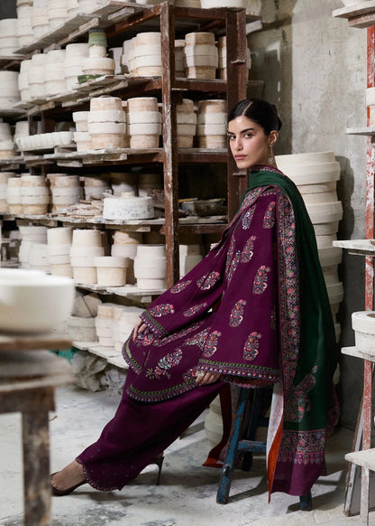 Lawn-3PC Embroidered Shirt With Digital Printed Jauqard Dupatta-5119 - QQ