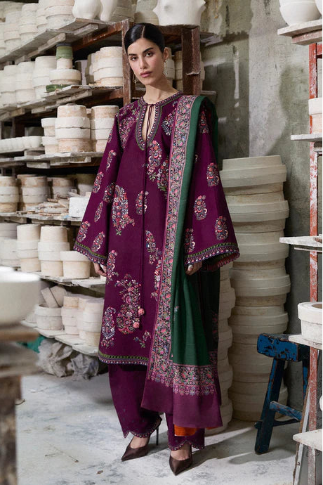 Lawn-3PC Embroidered Shirt With Digital Printed Jauqard Dupatta-5119