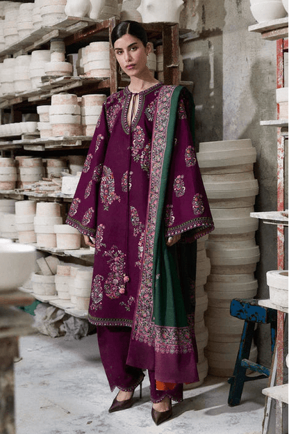 Lawn-3PC Embroidered Shirt With Digital Printed Jauqard Dupatta-5119 - QQ
