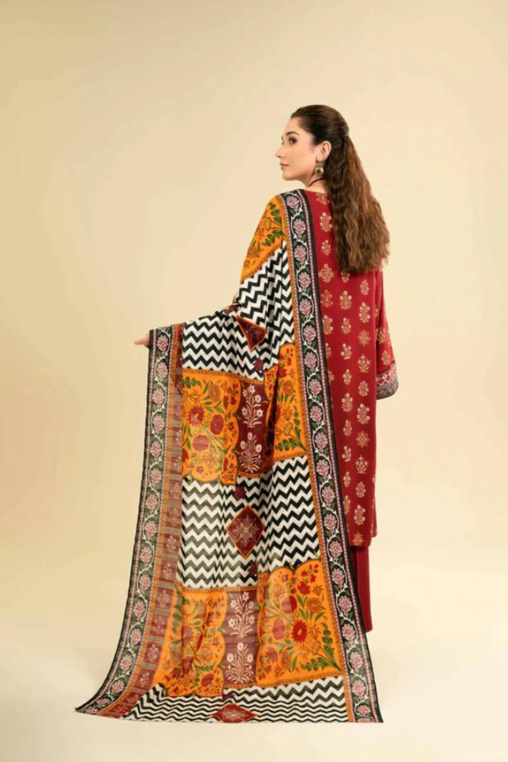 NIshat 3PC LAWN EMBROIDERED Q189